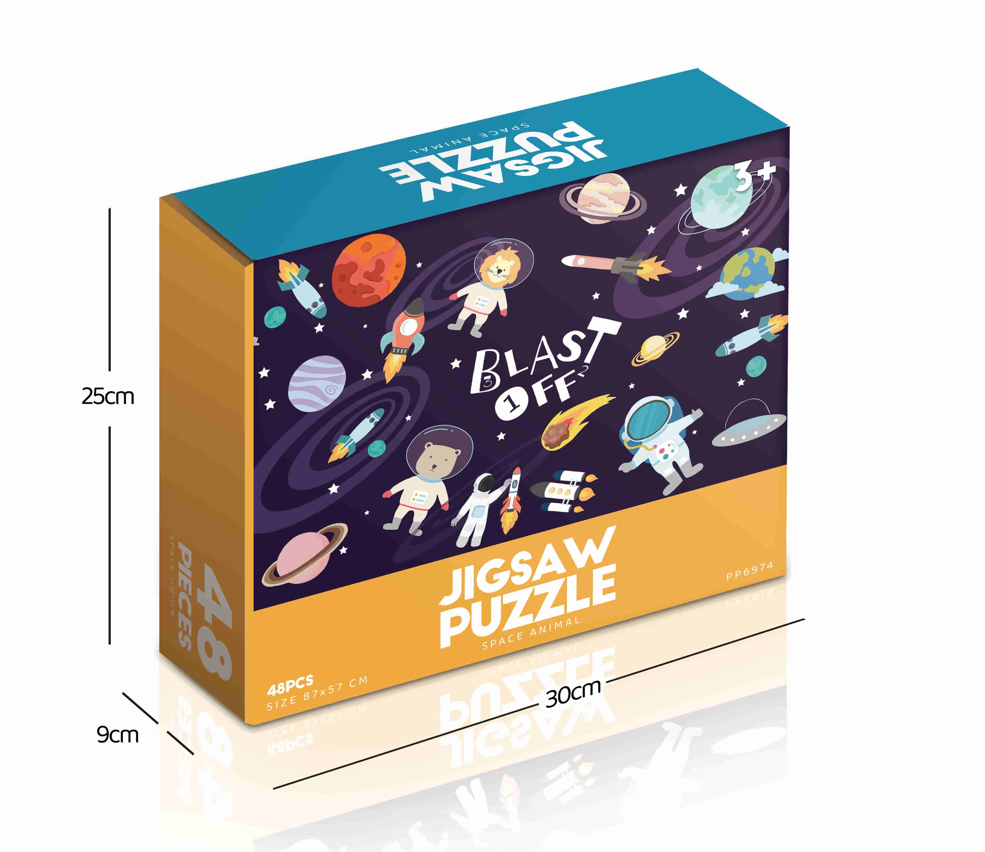 Space Animal Jigsaw Puzzle 48pcs