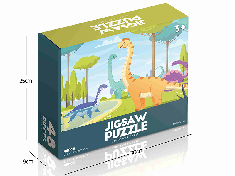 Dinosaur Farm Jigsaw Puzzle 48pcs