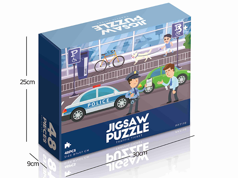 48pcs Jigsaw Puzzle - Traffic Ticket