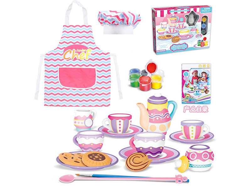 23Pcs Tea Set Painting Set