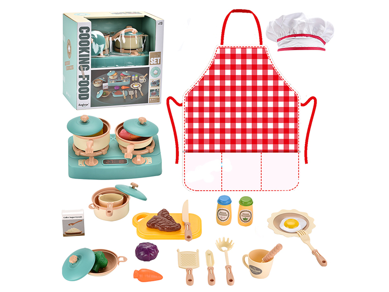 26Pcs Kitchen Set With Spray Light