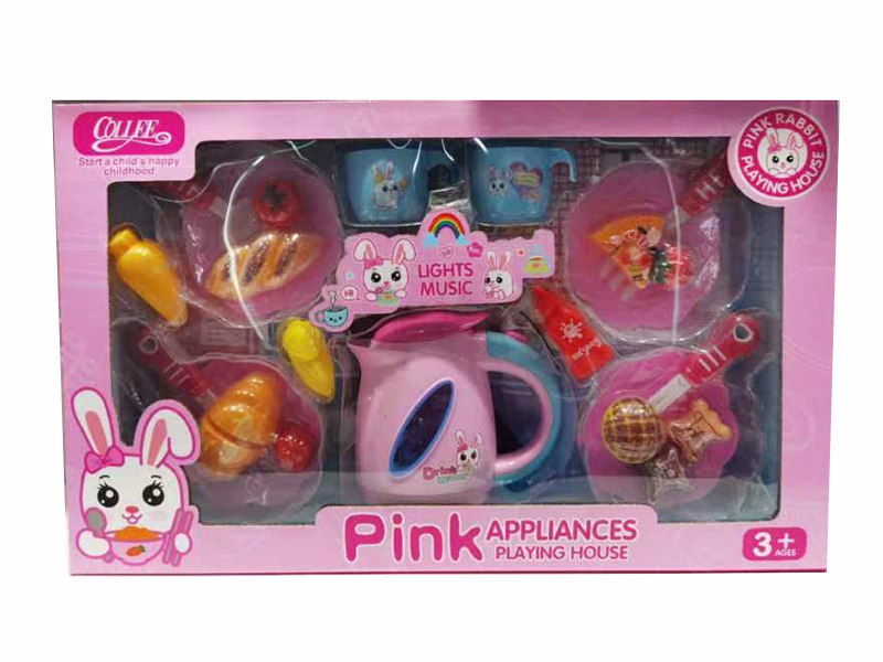 Simulation Electric Kettle Set(Light And Sound)