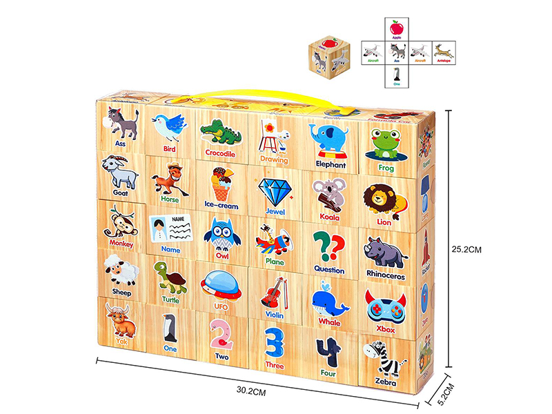 EVA Wood Grain Building Blocks 30PCS