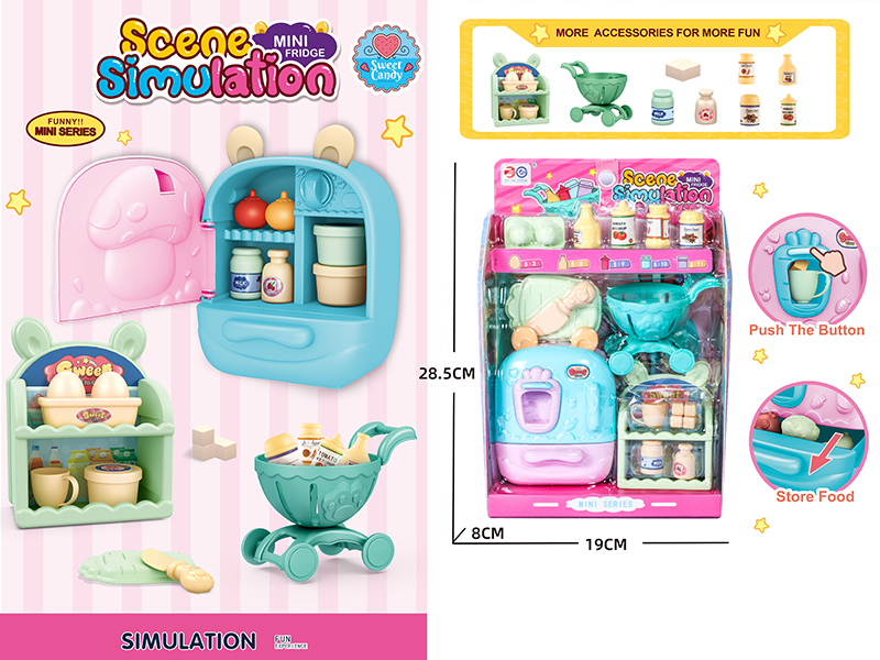 Scene Simulation Mini Fridge (Manual Function)