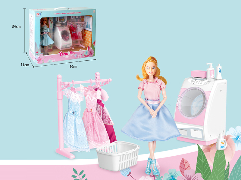 Fashion Dream Washing Machine + Doll