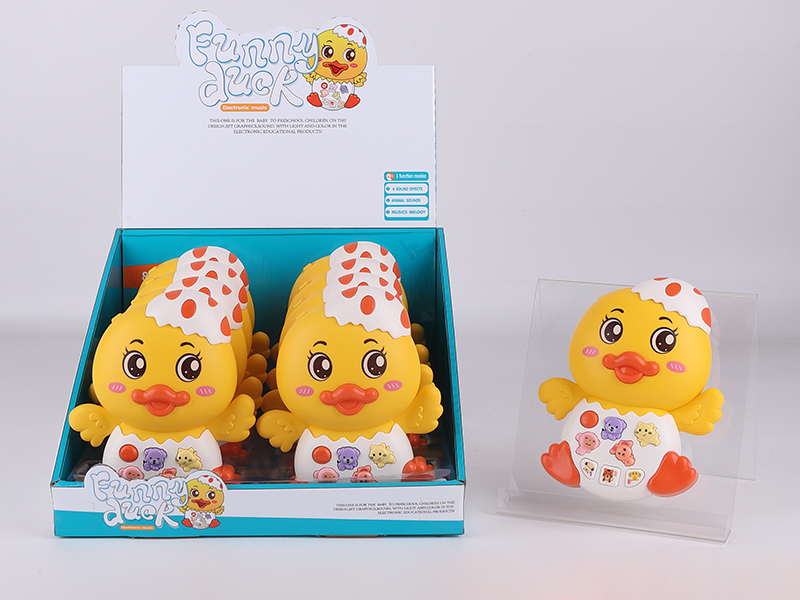 Cartoon Duck Electronic Organ 8pcs