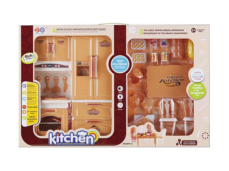 Combination Kitchen Cabinet With Light, Sound + Accessories