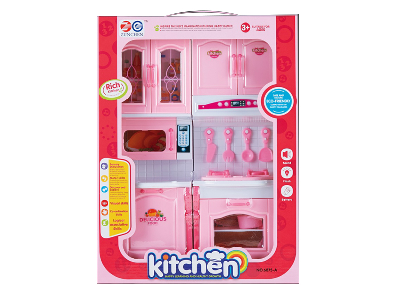 Combination Kitchen Cabinet With Light , Sound