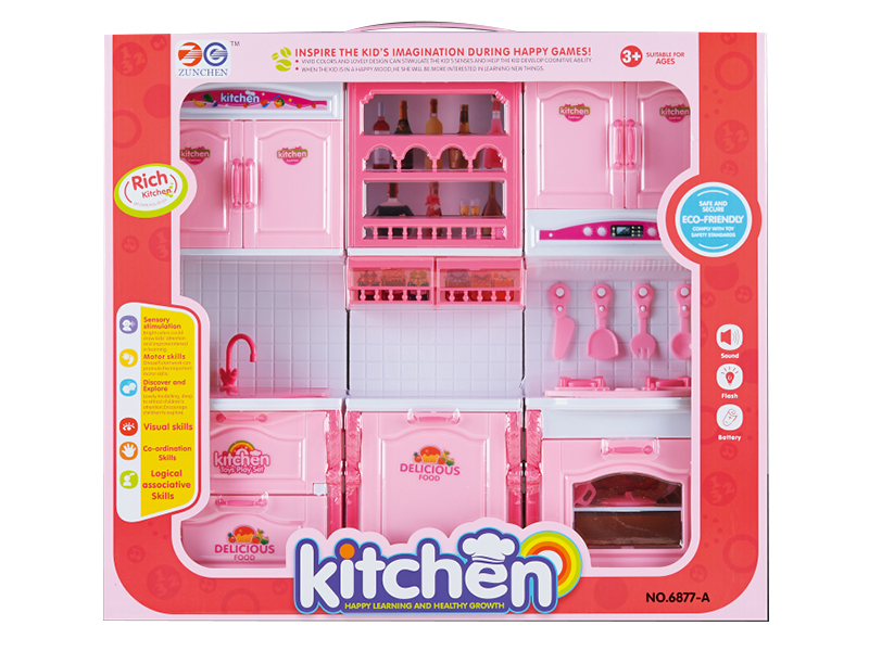 Combination Kitchen Cabinet With Light , Sound