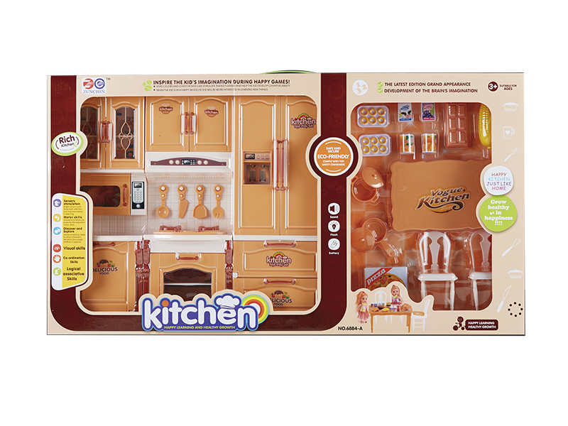 Combination Kitchen Cabinet With Light, Sound + Accessories