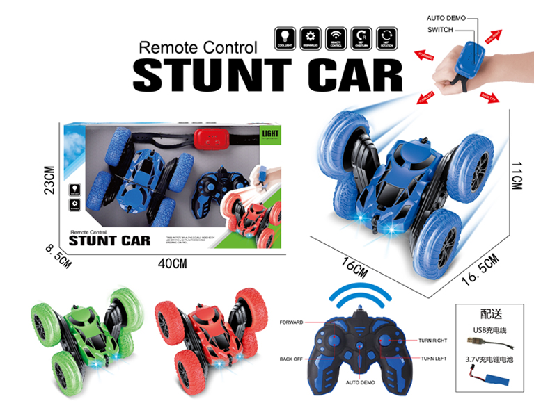 2.4G R/C Double Sided Tumbling Stunt Car With Light