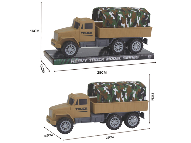Friction Military Canvas Truck