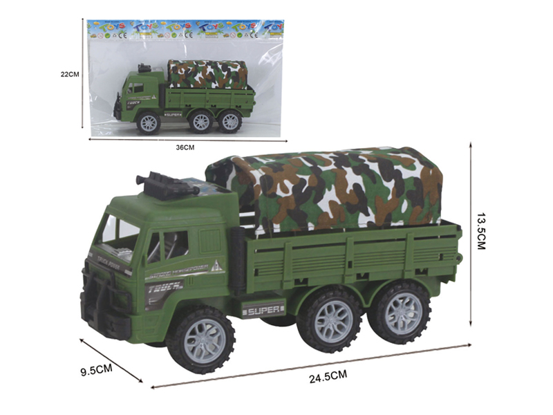 Friction Military Canvas Truck