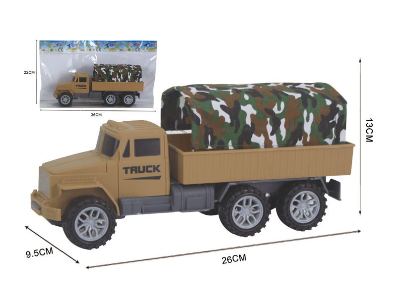 Friction Military Canvas Truck