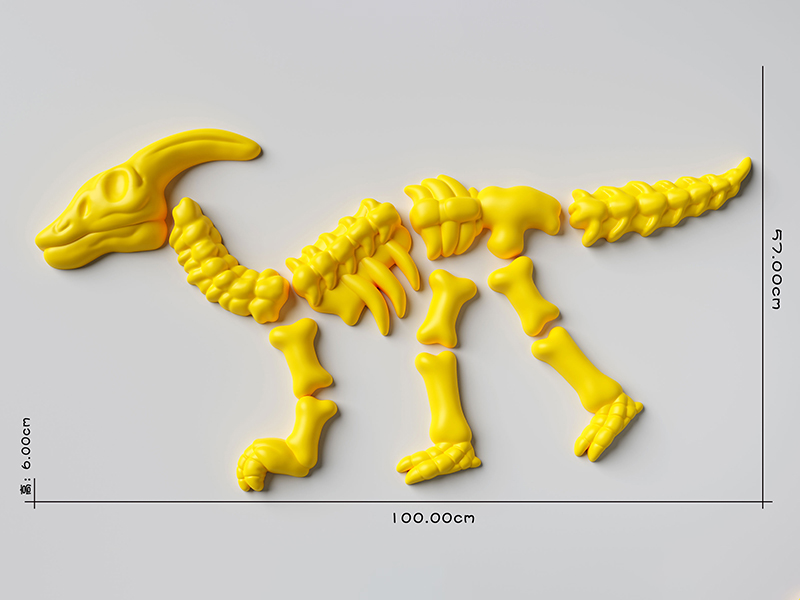 Parasaurolophus Skeleton Sand Mold