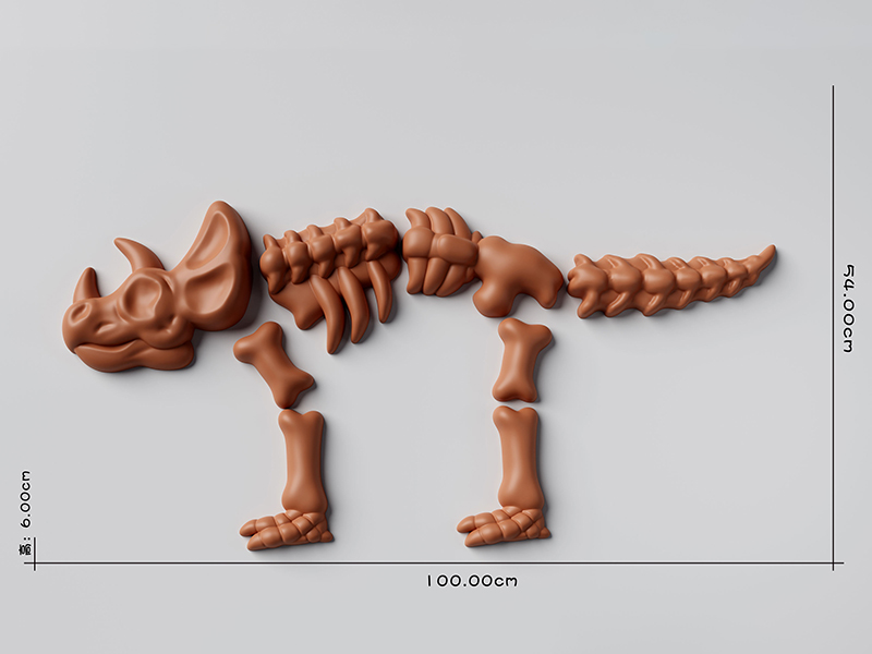 Triceratops Skeleton Sand Mold