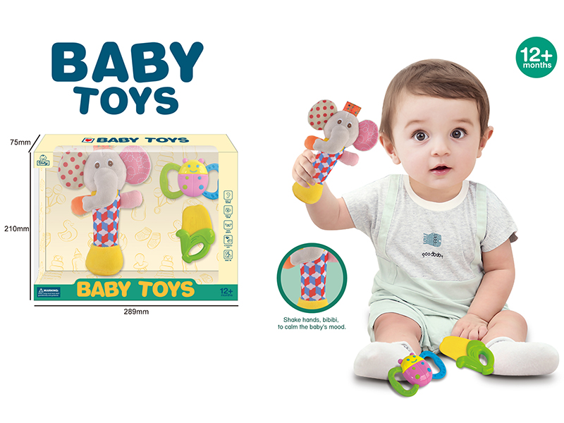 BB Stick Elephant Rattle Combination