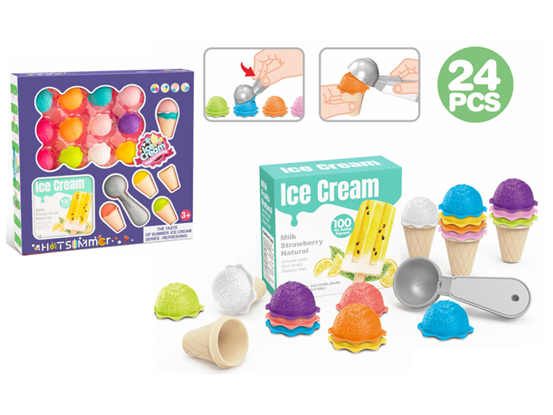 24PCS Ice Cream Toys Set