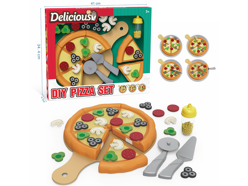 34PCS Pizza Toys Set