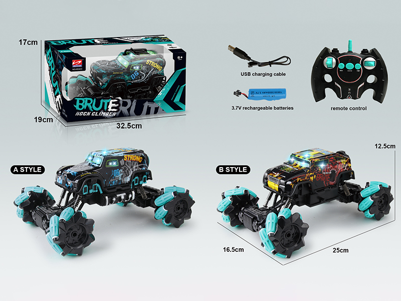 1:18 2.4G Remote Control Mecanum Wheel Cross Country Vehicle With Light