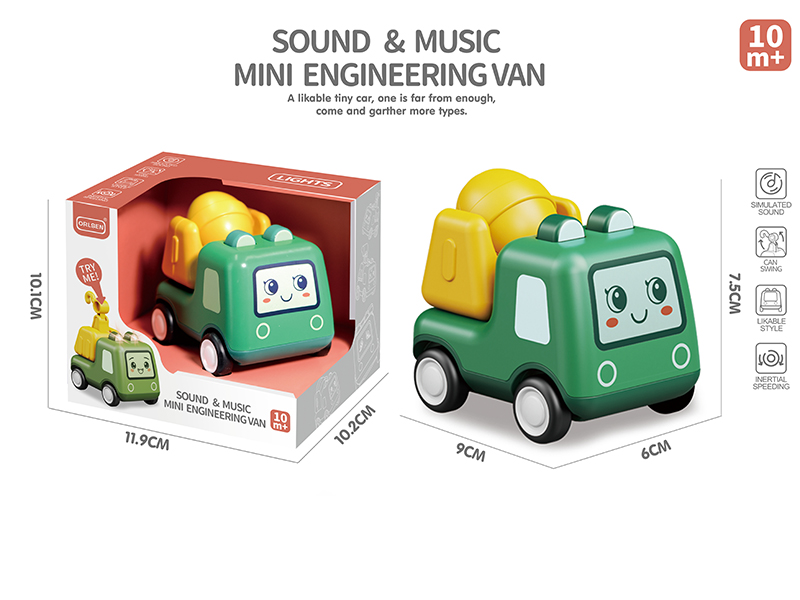 Slide Concrete Mixer(Light & Music)