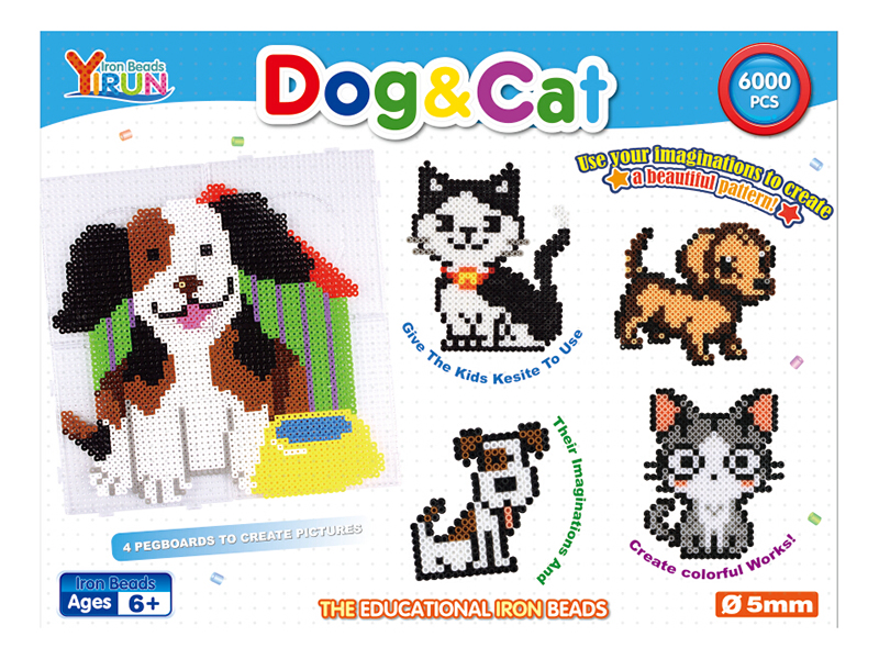 Iron Beads 6000pcs(Dogs And Cats)