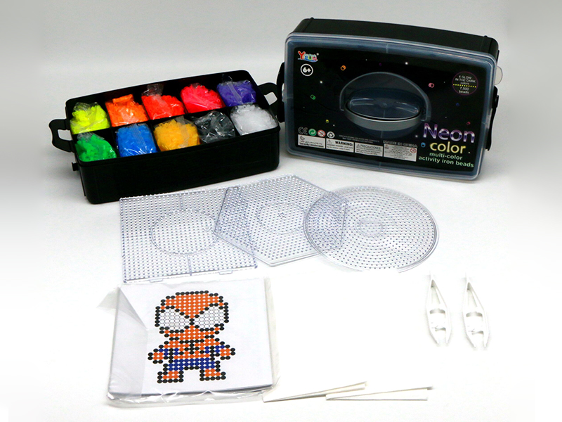 7000pcs Neon Color Iron Beads + 3000pcs Transparent Iron Beads