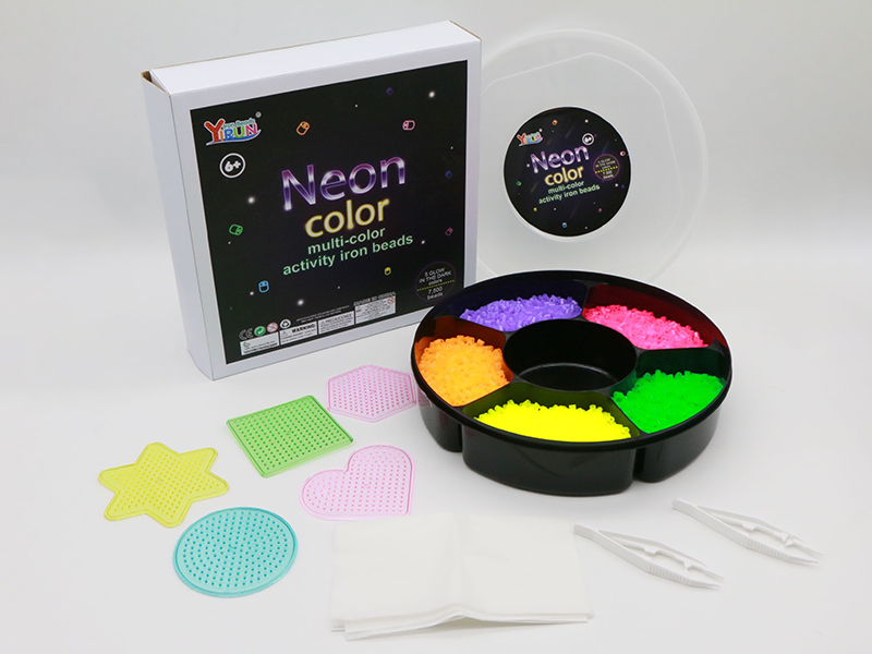 7500pcs Neon Color Iron Beads