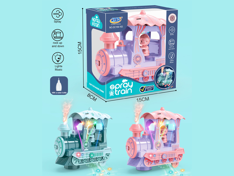 B/O Swing Spray Train With A Water Bottle