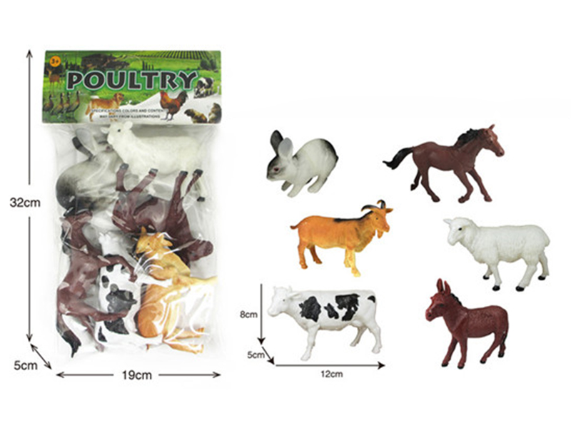 6pcs Poultry Animals
