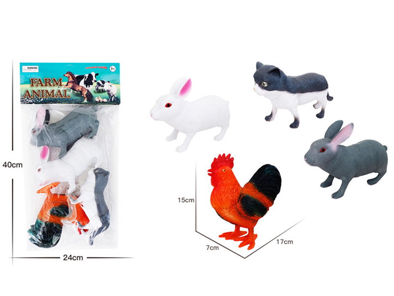 4pcs Large Poultry Animals