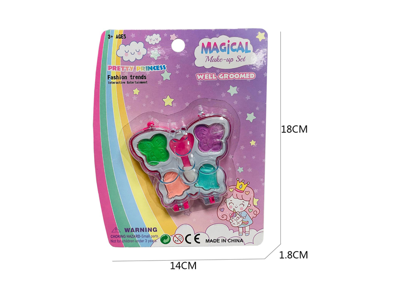 Butterfly Powder Box Cosmetics Girls Toys