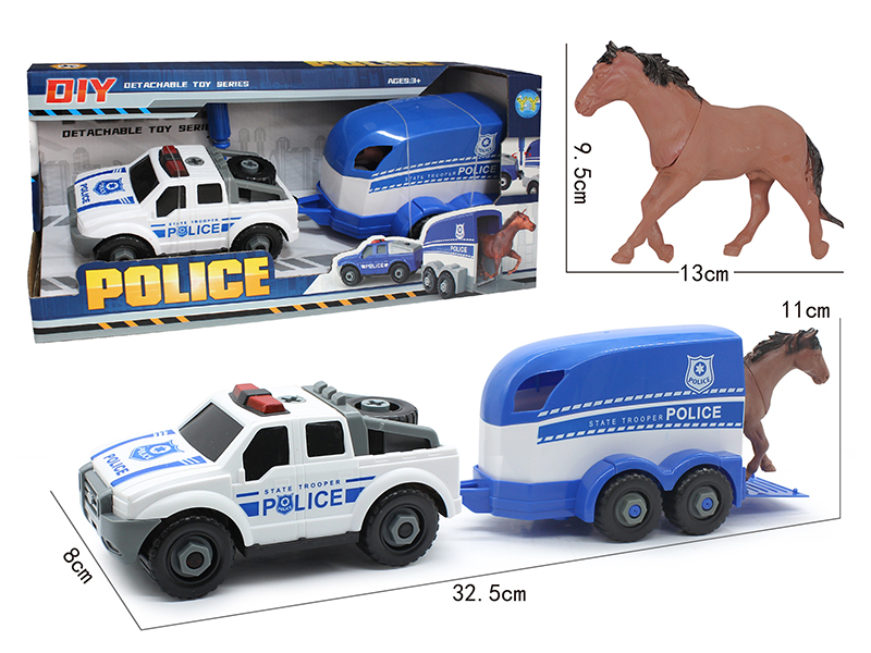 DIY Assembly Slide Jeep  + Carriage + Vinyl Simulated Horse