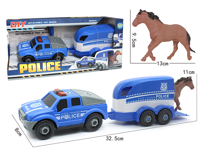 DIY Assembly Slide Jeep  + Carriage + Vinyl Simulated Horse