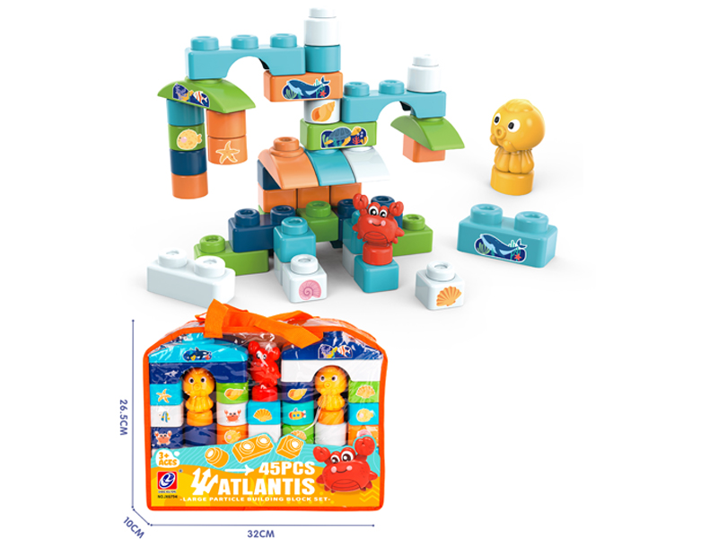 45Pcs Ocean Series Building Blocks