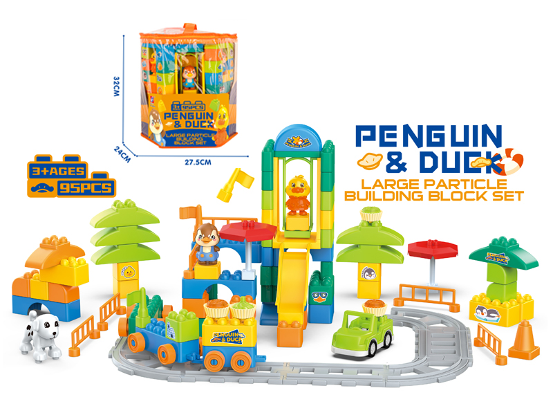 95Pcs Penguin Duck Series Building Blocks
