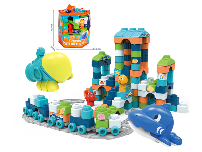78Pcs Ocean Series Building Blocks