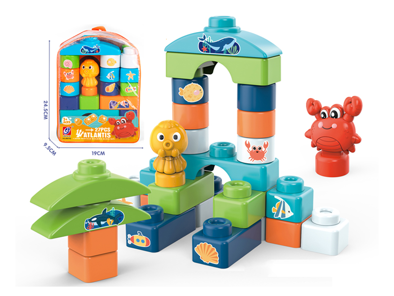 27Pcs Ocean Series Building Blocks