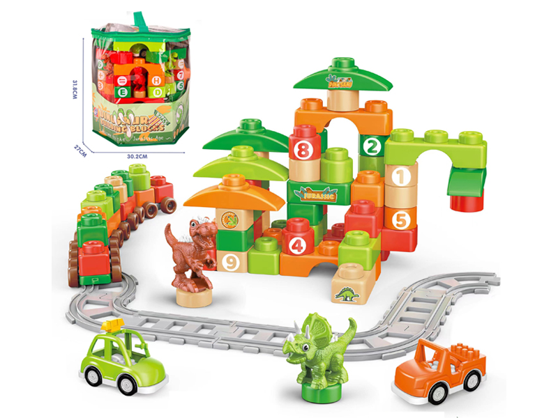 82Pcs Dinosaur Building Blocks
