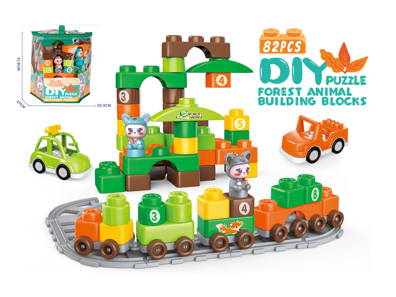 82Pcs Animal Building Blocks