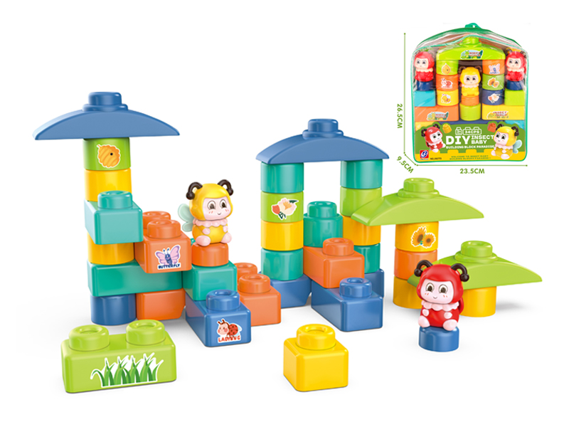 34Pcs Insect Series Building Blocks
