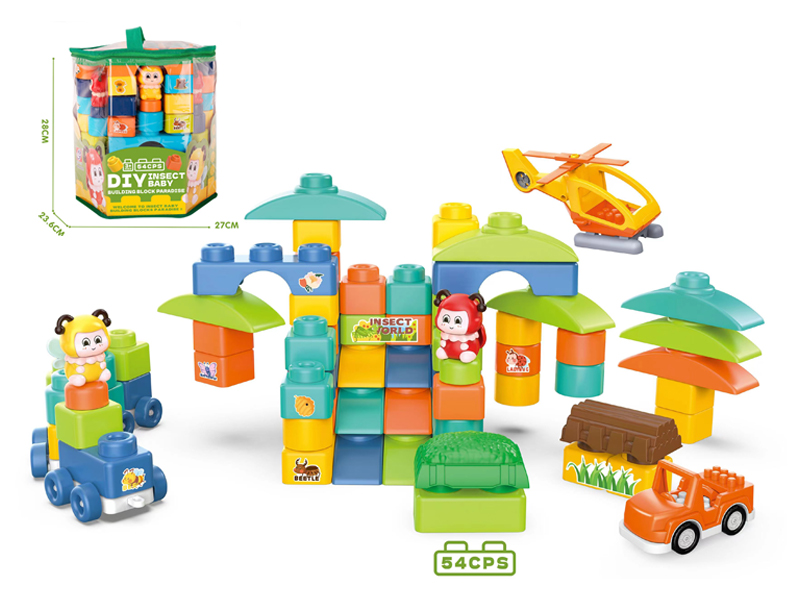54Pcs Insect Series Building Blocks