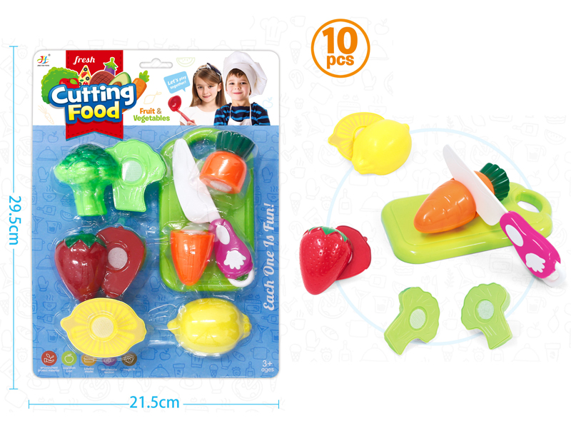 10PCS Cutting Fruits And Vegetables