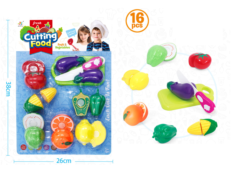 16PCS Cutting Fruits And Vegetables