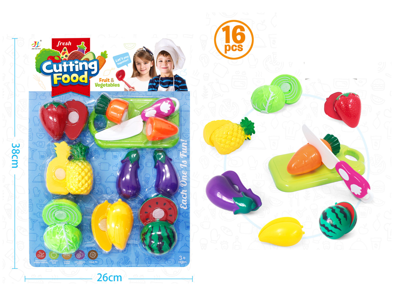 16PCS Cutting Fruits And Vegetables