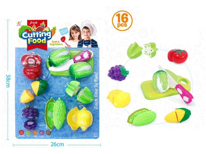 16PCS Cutting Fruits And Vegetables