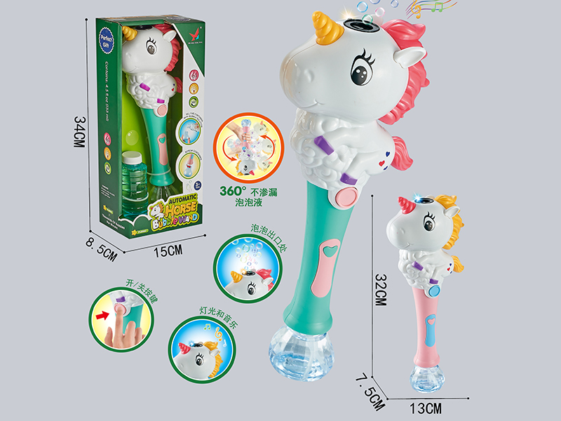 B/O Unicorn Bubble Stick (Light & Music)