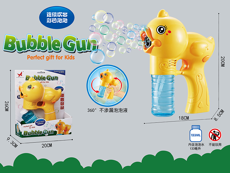 B/O Duck Bubble Gun With Light And Music
