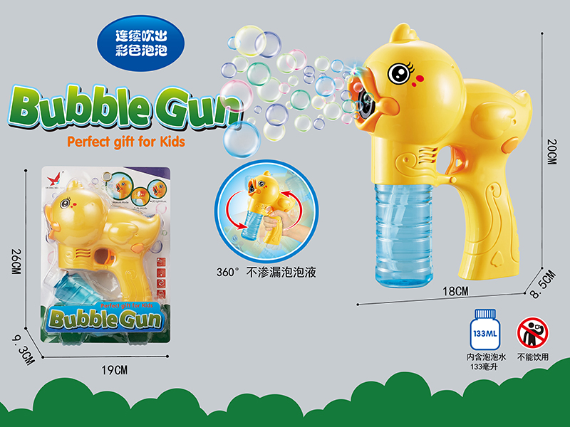 B/O Duck Bubble Gun With Light And Music