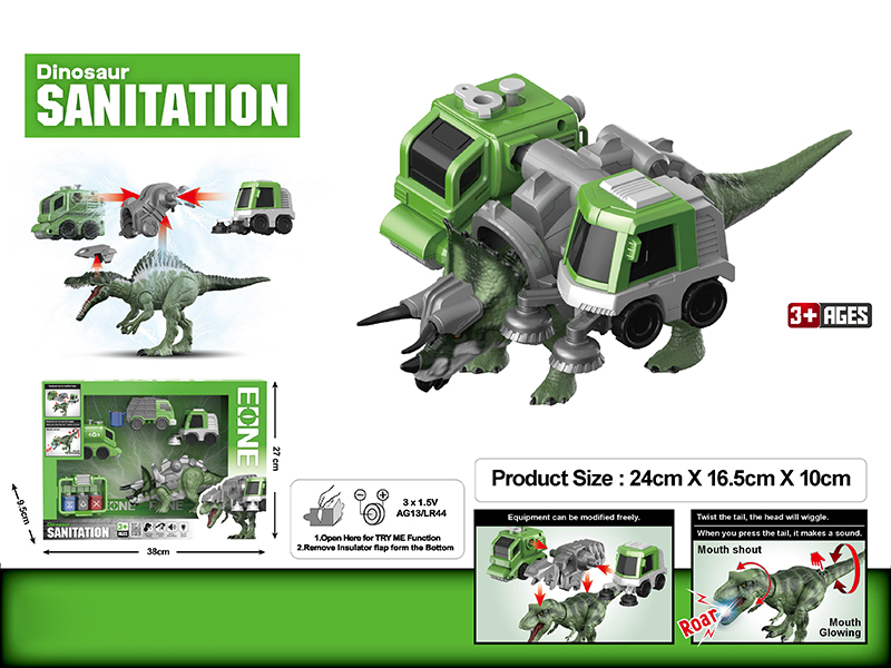 Triceratops Sanitation Team DIY Modified Model